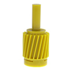 1965-73 REPLACEMENT SPEEDOMETER CABLE GEAR - 18 Teeth, Yellow, 3spd-man/auto